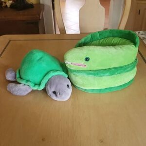 Petting zoo snake and turtle plush